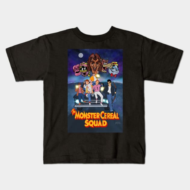 The Monster Cereal Squad Kids T-Shirt by Elizachadwickart 